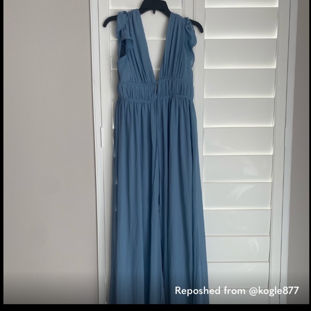 Lulu's Blue Maxi Dress